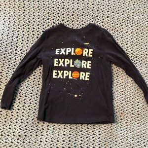 Long sleeve toddler boy shirt